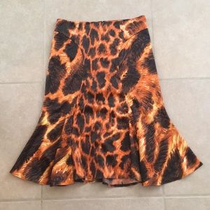 Just Cavalli Animal Print Skirt Size 36.